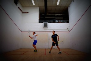 Which side should you serve to first